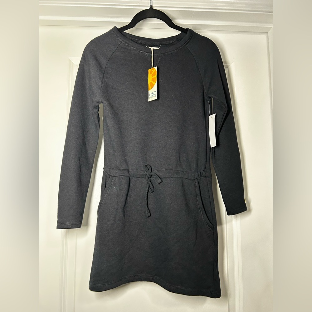 C&C California NWT Kids Black Casual Sweatshirt‎ Dress